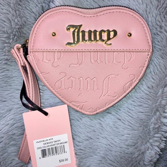 Juicy Couture Handbags - Soft Pink Juicy Couture "Leather" Wristlet NWT